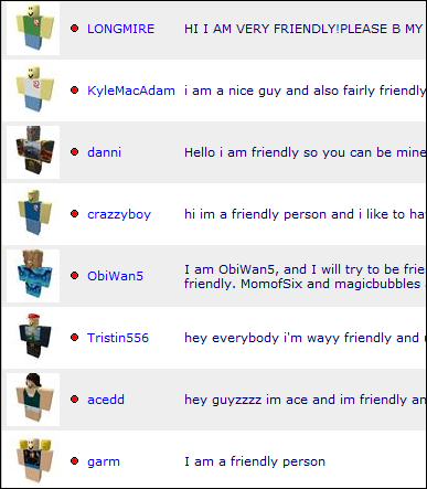 friendly players