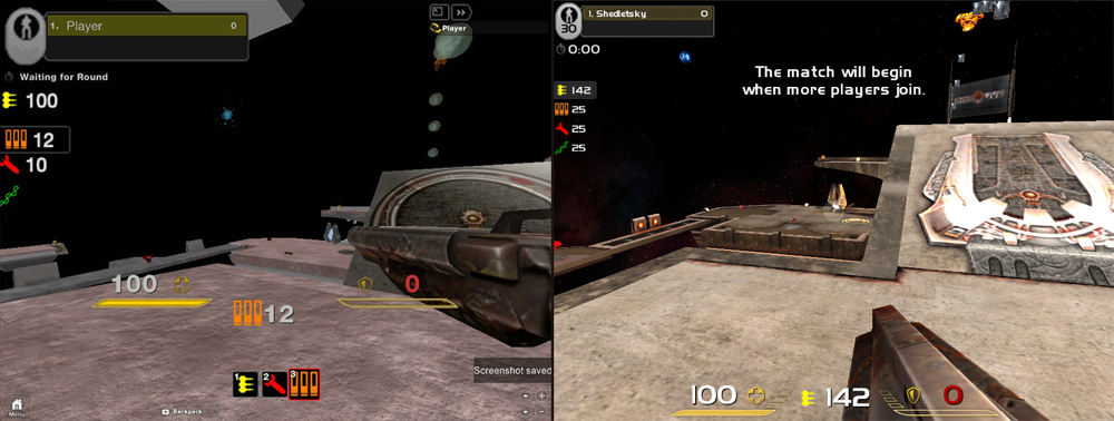 ROBLOX (Left) Vs Quake (Right) Comparison Screenshots
