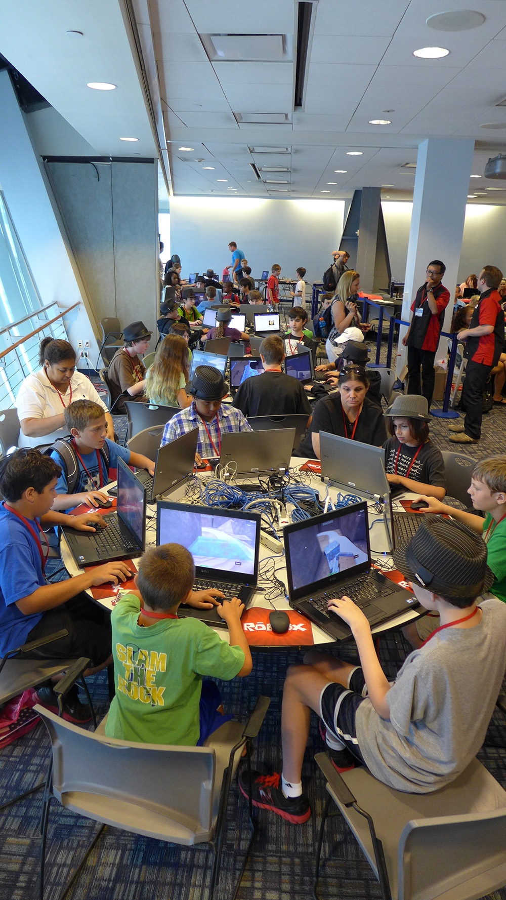A long shot of the R&D Lab.