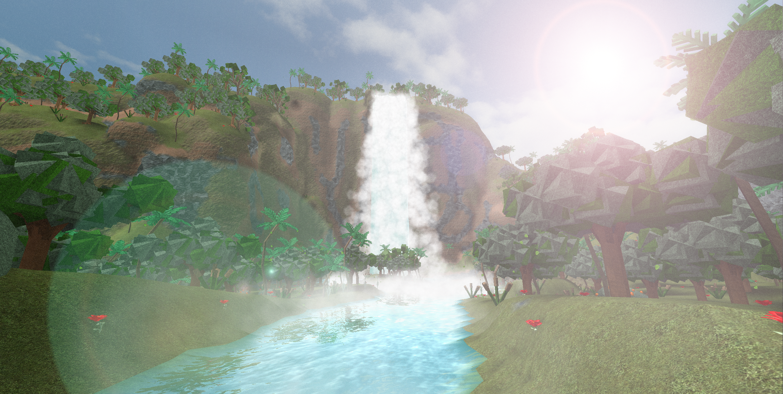 The Angel Falls,  the worlds highest waterfall, got a gorgeous ROBLOX version by FauxHawke.