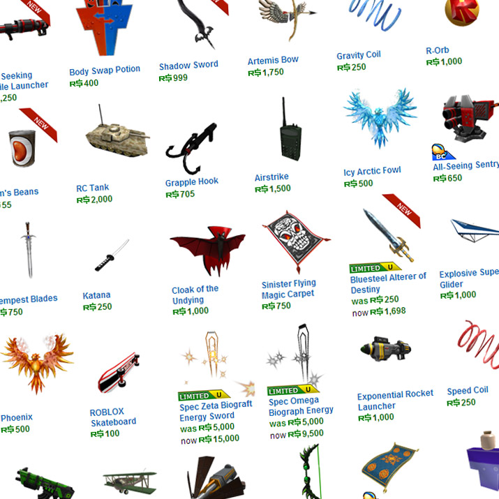 The Most Popular Games, Gear and Items of 2012 - Roblox Blog