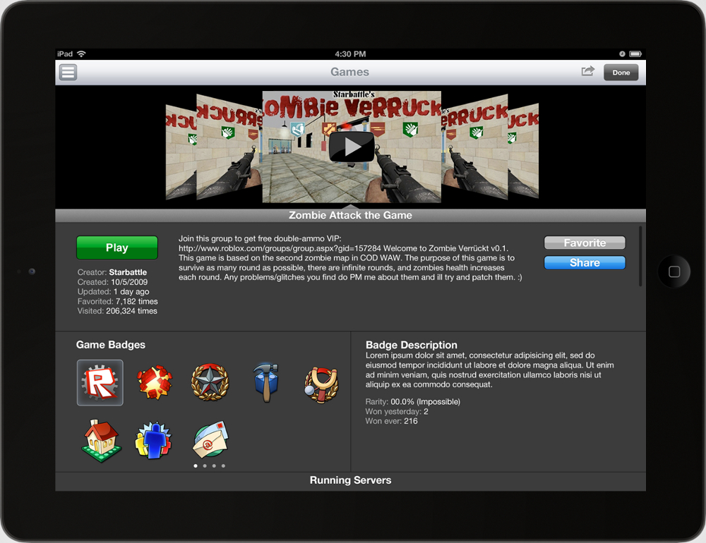 Hack Week: Envisioning ROBLOX on the iPad - Roblox Blog