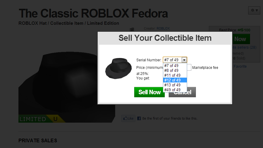 How to resell items on Roblox