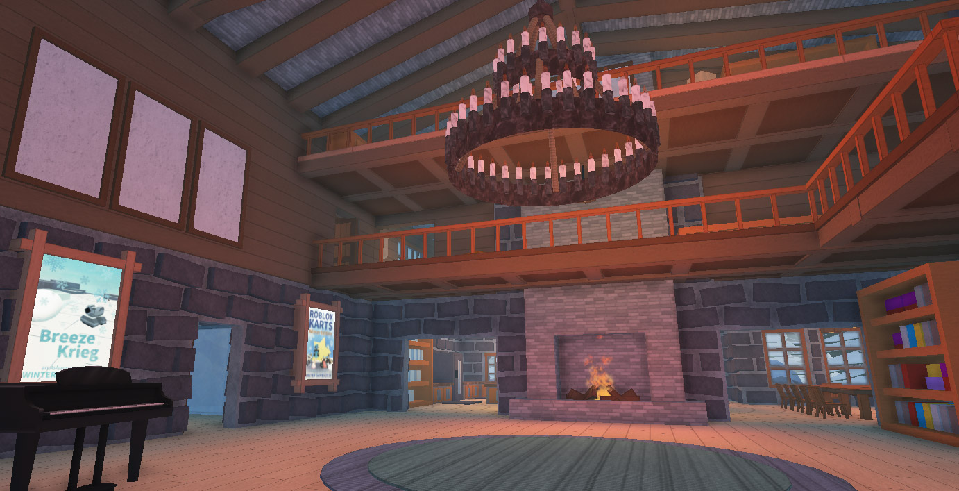Inside the ski lodge by asimo3089