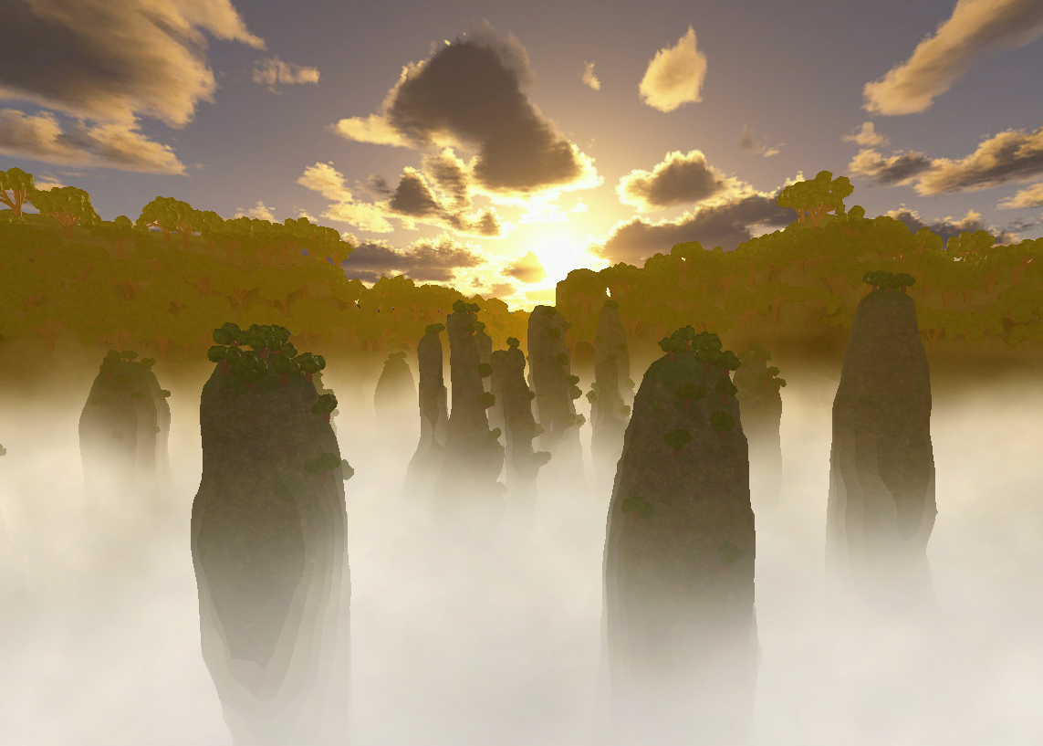 Battlecruiser12's beautifully serene representation of the Tianzi Mountain in Zhangjiajie, China totally blew us away. 