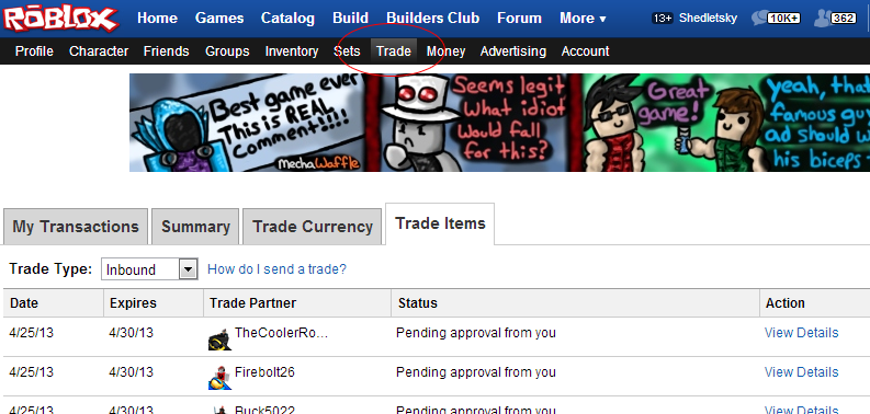 Trade All the Things! A Guide to the ROBLOX Trading System