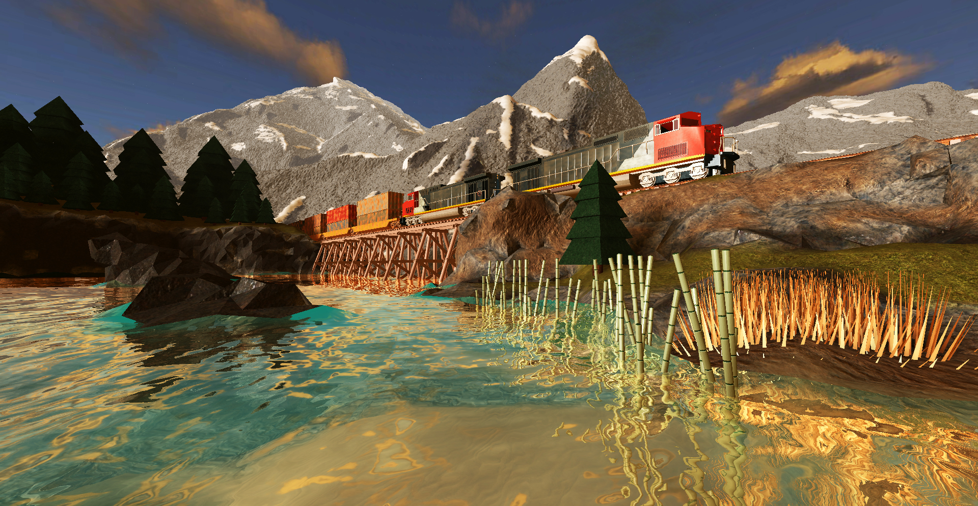 Stuntman007 showcased the grandeur of the Canadian Rockies, as well as the Canadian Pacific rail line!