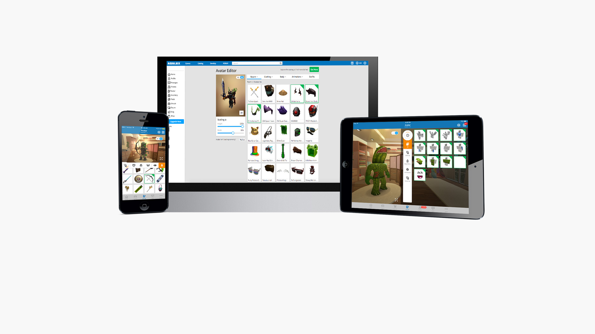 Redesigned Mobile Avatar Editor