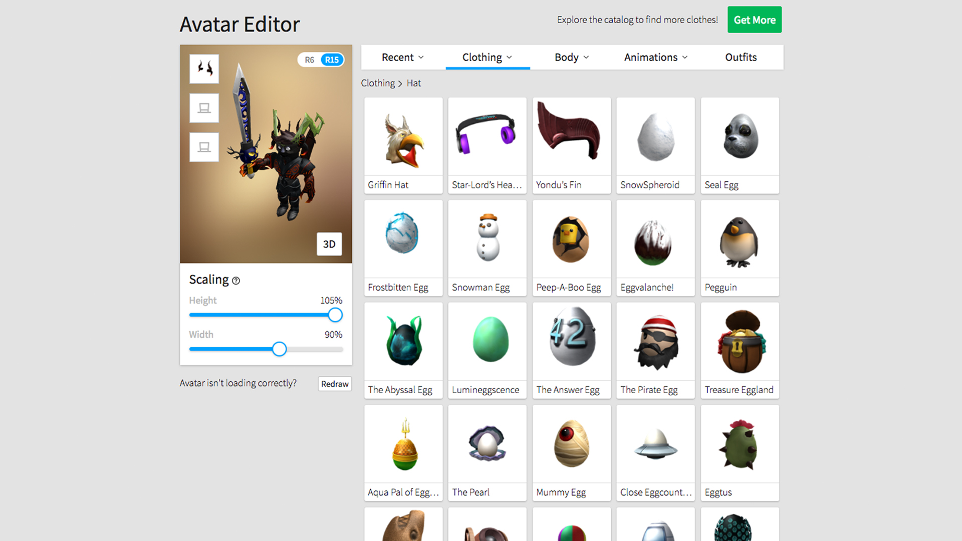 Avatar Editor - Roblox